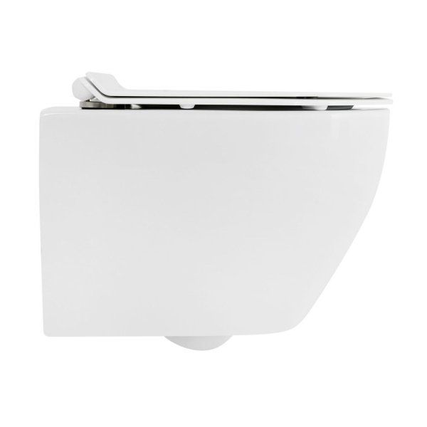 Унитаз подвесной Cezares Stylus CZR-513-TH-R с сиденьем soft close Cezares CZR-2011-SC белый