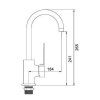 Смеситель Ledeme L4054-2 хром