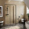 Душевой уголок WasserKRAFT 61S16 профиль черный, стекло прозрачное