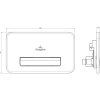 Кнопка смыва Villeroy & Boch ViConnect 922311LC сталь