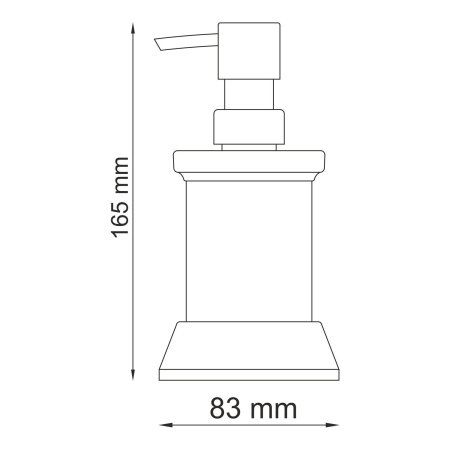 Дозатор жидкого мыла WasserKRAFT K-2400 K-2499 хром