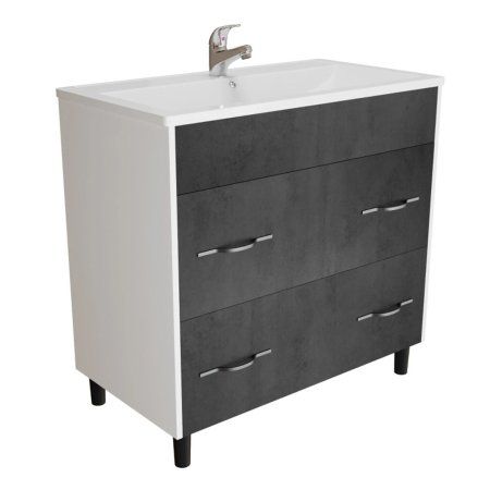 Тумба для ванной MIXLINE "Сура-80" под раковину МАРГО-80 (MIXLINE) (ПВХ) (555077)