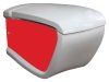 Унитаз подвесной Hidra Ceramica Hi-line белый с красным