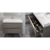 Тумба с раковиной Roca Inspira 851076402 80 темный дуб