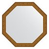 Зеркало Evoform Octagon BY 3966 65x65 виньетка состаренное золото