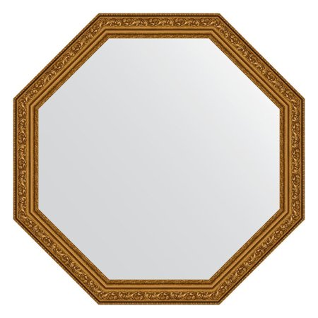 Зеркало Evoform Octagon BY 3966 65x65 виньетка состаренное золото