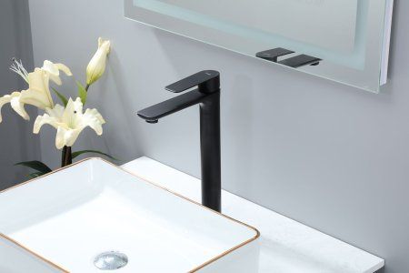 Смеситель для раковины Frap F10806-26 высокий, черный