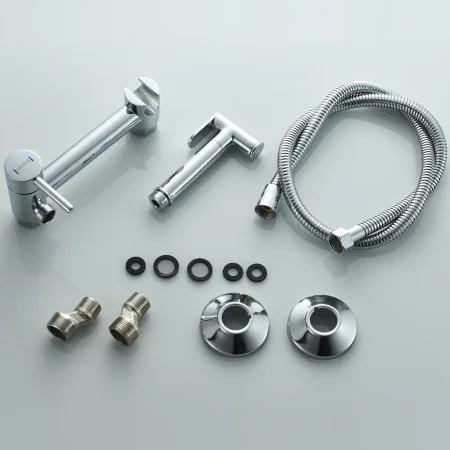 Гигиенический душ настенный однорычажный Shevanik S107, Хром