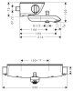 Термостат Hansgrohe Ecostat Select 13141000 для ванны с душем