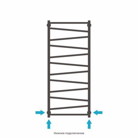 Полотенцесушитель водяной Сунержа Сирокко 00-0253-1250 1200x500 без покрытия