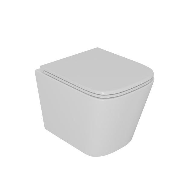 Комплект D&K Унитаз подвесной безободковый (торнадо) DT1436516, Инсталляция DI8050127, Клавиша смыва DB1499006  графит (DS1431632)