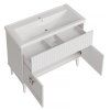 Тумба ASB-Woodline Риола 100 белая под раковину Фостер 100 (12412)