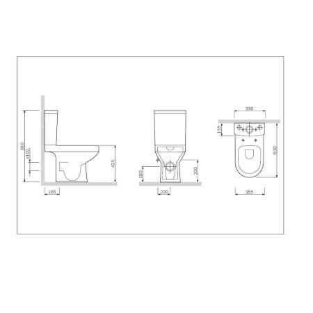 Унитаз-компакт AM.PM Spirit V2.0 C708600SC