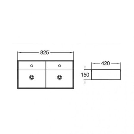 Раковина SantiLine SL-1096 61 белый