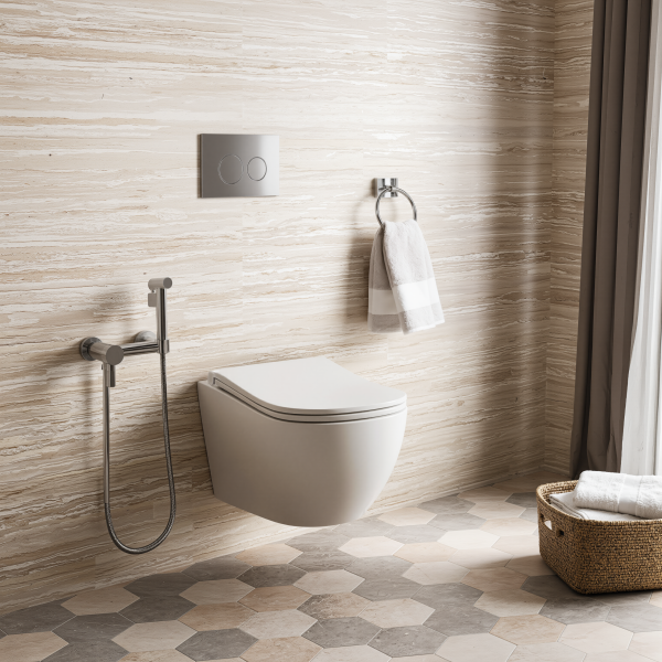 Унитаз подвесной безободковый (торнадо) D&K München 520*360*360мм, сиденье микролифт, белый (DT1566516)