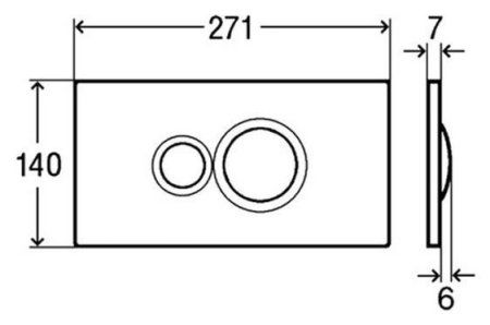 Кнопка смыва Viega Visign for Style 10 596323 хром