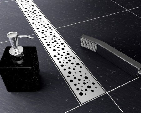 Решетка Tece TECEdrainline Drops 601531 150 нержавеющая сталь матовая