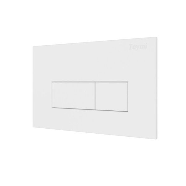 Клавиша смыва Teymi Helmi, двойной смыв, белый матовый T70018WM