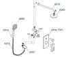 Встраиваемая душевая система WasserKRAFT A16069 хром