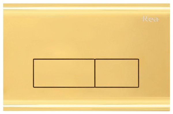 Инсталляция REA с золотой кнопкой H LIGHT GOLD, REA-E9863