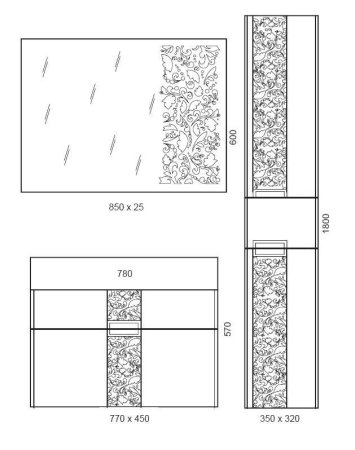 Мебельная раковина Edelform WB 171-80 78 см
