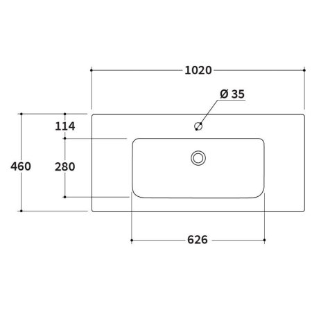 Мебельная раковина Berloni Bagno Way Block LAVSMRINCXR003 101 102 белый глянцевый