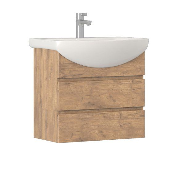 Тумба VIGO под раковину Wing 600-0-2 (Балтика) навесная дуб золотой (tp.WIN.BAL.60.2Y дуб золотой)