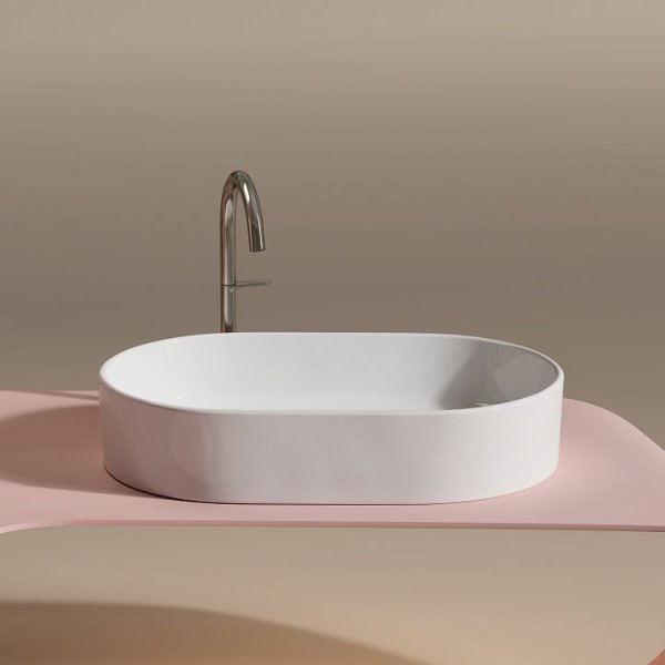 Раковина накладная Ceramica Nova Element CN6048 60.8x38.5x12.2 белый