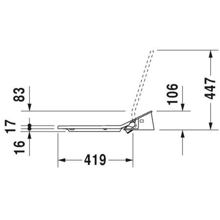 Унитаз подвесной Duravit  ME by Starck 2529590000  микролифт