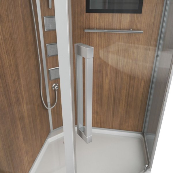 Душевая кабина Niagara Lux 7717WD 100х100 см, под дерево