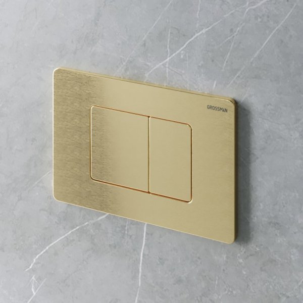 Кнопка смыва Grossman Classic 700.K31.04.32M.32M золото сатиновое