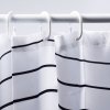 Штора для ванной комнаты WasserKRAFT Donau SC-24101 черный/белый