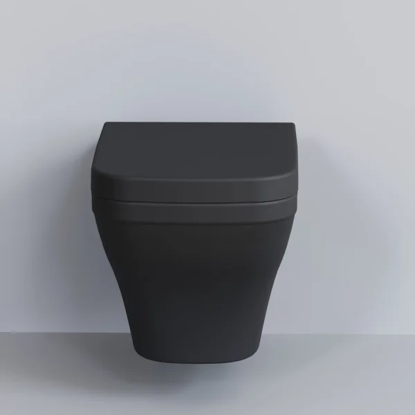 Унитаз подвесной Ambassador Benefit 203T20201R безободковый, черный матовый