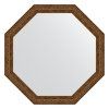 Зеркало Evoform Octagon BY 3970 65x65 виньетка состаренная бронза