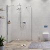 Душевой уголок WasserKRAFT 10H07LWHITE профиль хром, накладка белая