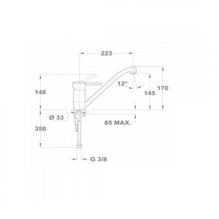 Смеситель Teka Ares 239130210 хром