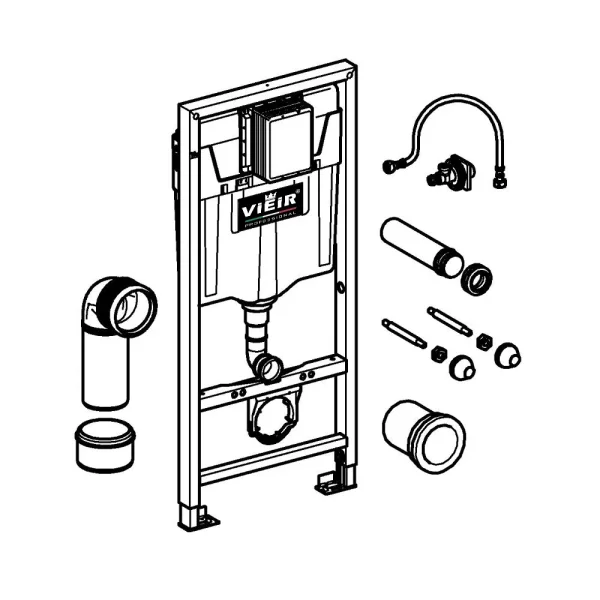 Инсталляция для подвесного унитаза без кнопки Vieir VRQ79