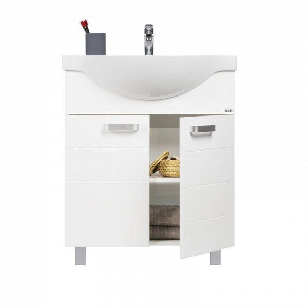 Тумба с раковиной IDDIS Harizma HAEVR7FL0WEW2iIN95RFK белый
