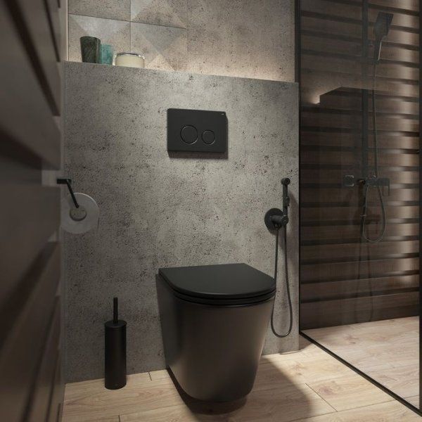 Клавиша смыва IDDIS чёрная Unisteel 001 (UNNMS0DT1MKLBiHH77NE)