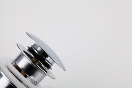 Донный клапан для раковины с переливом Frap F60, хром