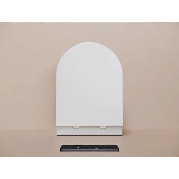 Унитаз подвесной Ceramicanova Noe CN4011T безободковый, торнадо, с сиденьем микролифт, белый