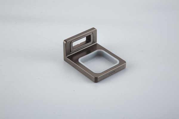 Стакан для ванной настенный Gappo G3YR08UK06YP-9GS, оружейная сталь