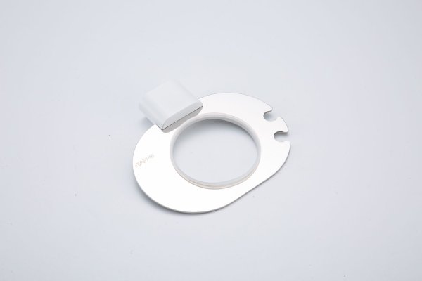 Стакан для ванной настенный Gappo G3TJ09FL06PQ-8GV, хром/белый