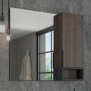 Зеркало-шкаф COMFORTY "Франкфурт-90" дуб шоколадно-коричневый