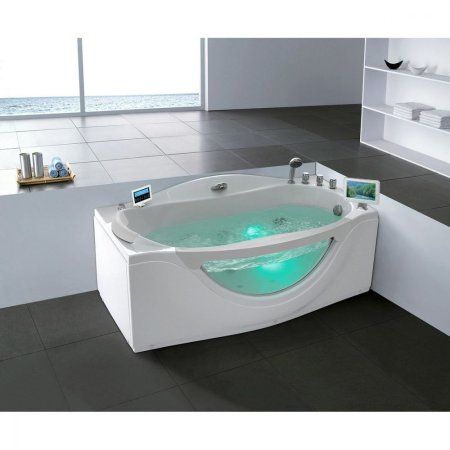 Акриловая ванна Gemy G9072 O R с гидромассажем