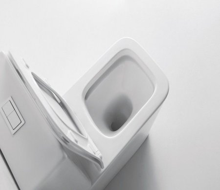 Унитаз напольный CeramaLux 2170, Бело-Глянцевый