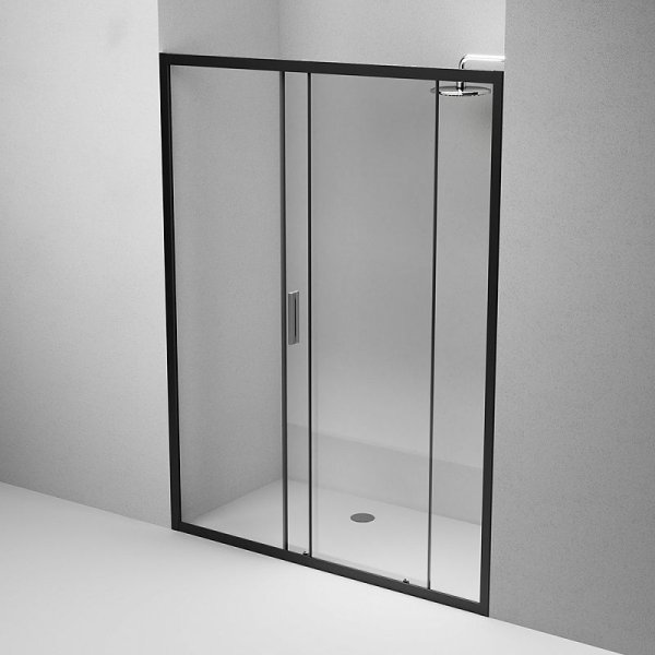 Душевая дверь Am.Pm Gem W90G-150-1-195BT 150 прозрачное стекло, профиль черный матовый