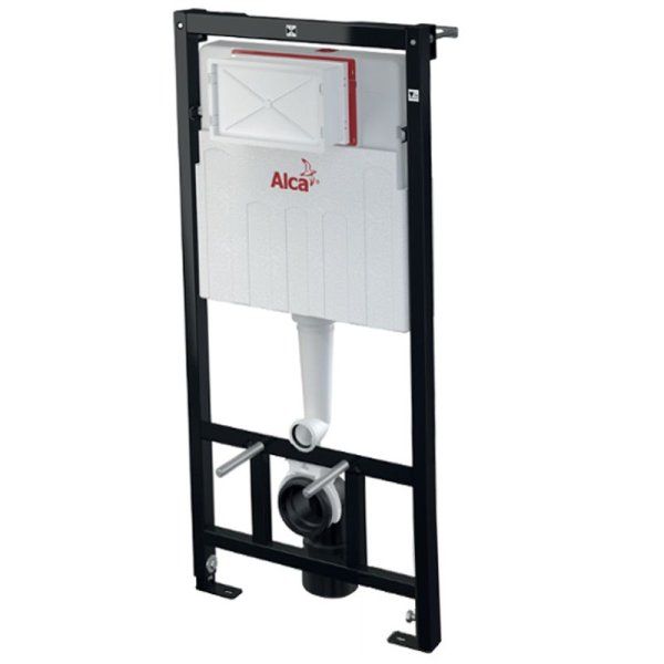 Система инсталляции для унитазов AlcaPlast Solomodul AM101/1120-4:1 RUS SET+M70 4 в 1 кнопка белый