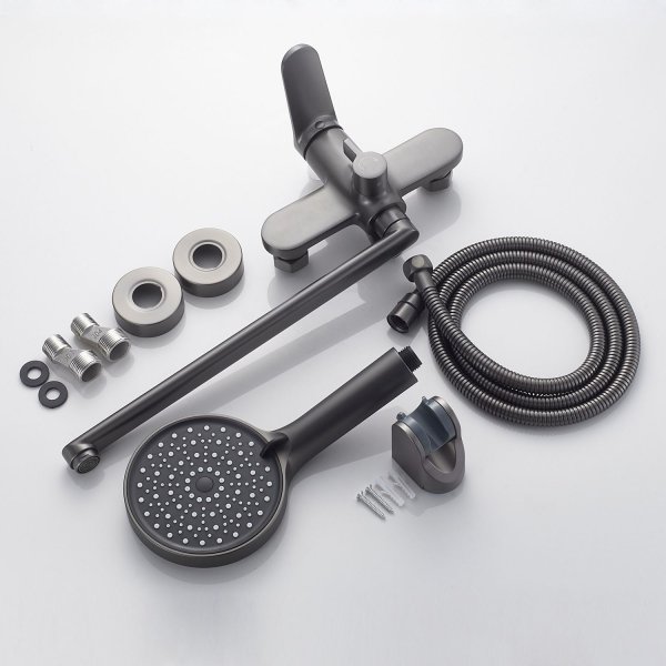 Смеситель для ванны Shevanik S4OQ32UE2TZN, оружейная сталь