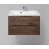Тумба с раковиной BelBagno Marino MARINO-750-2C-SO-RW-P 75 rovere moro